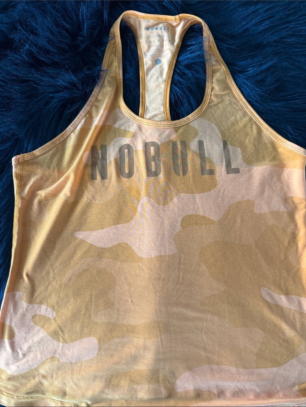 NOBULL 🍊 Orange Camo Racerback Training Tank